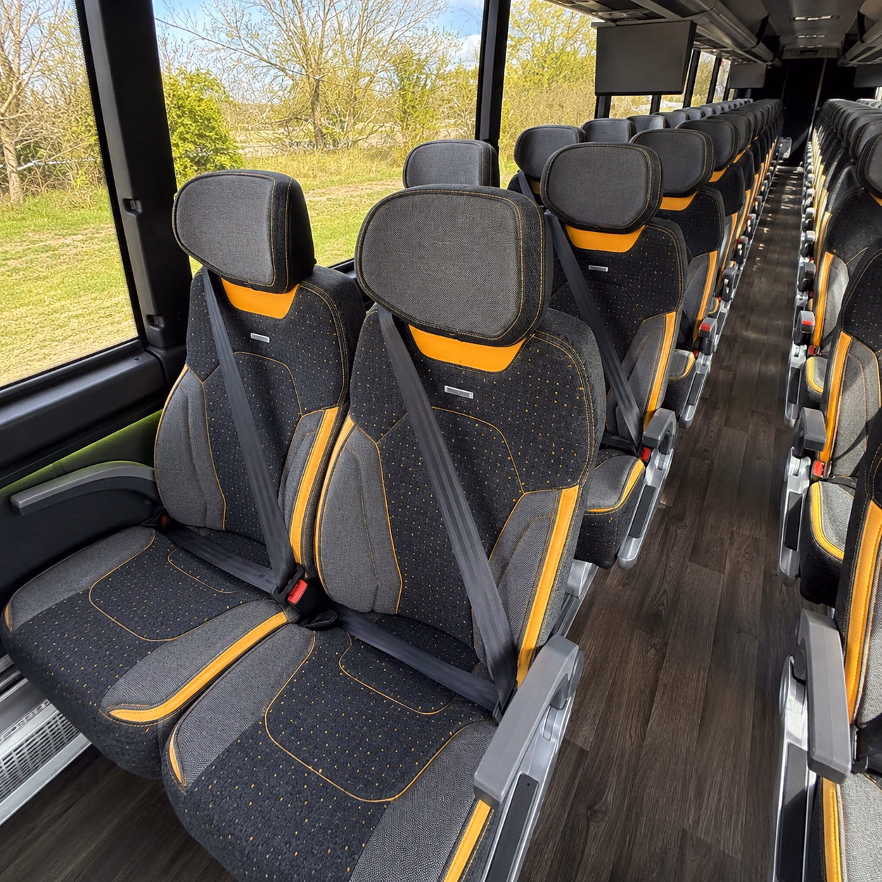 charter bus transportation for brookley aeroplex and mobile waterfront defense operations