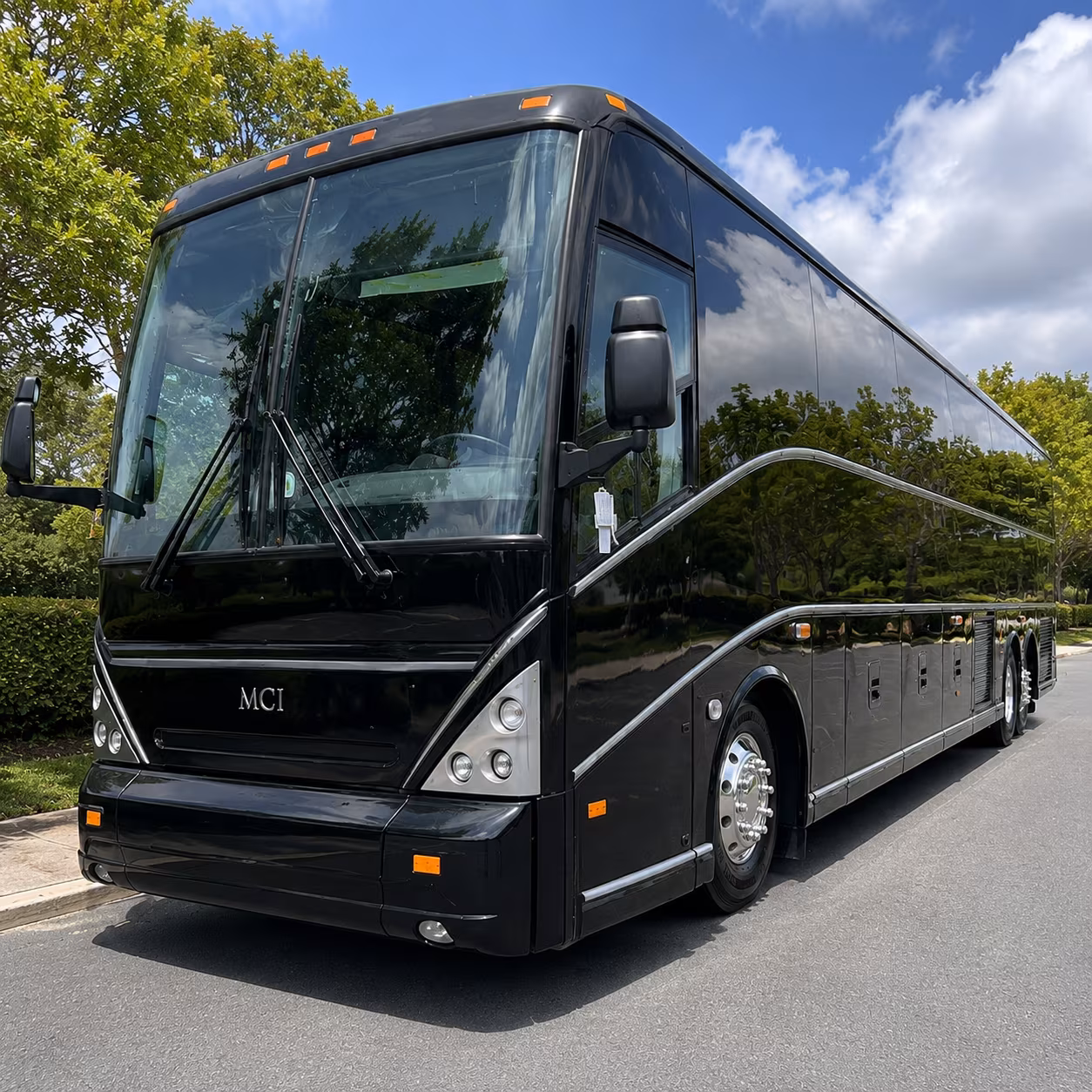 convention and corporate event shuttles at the mobile convention center
