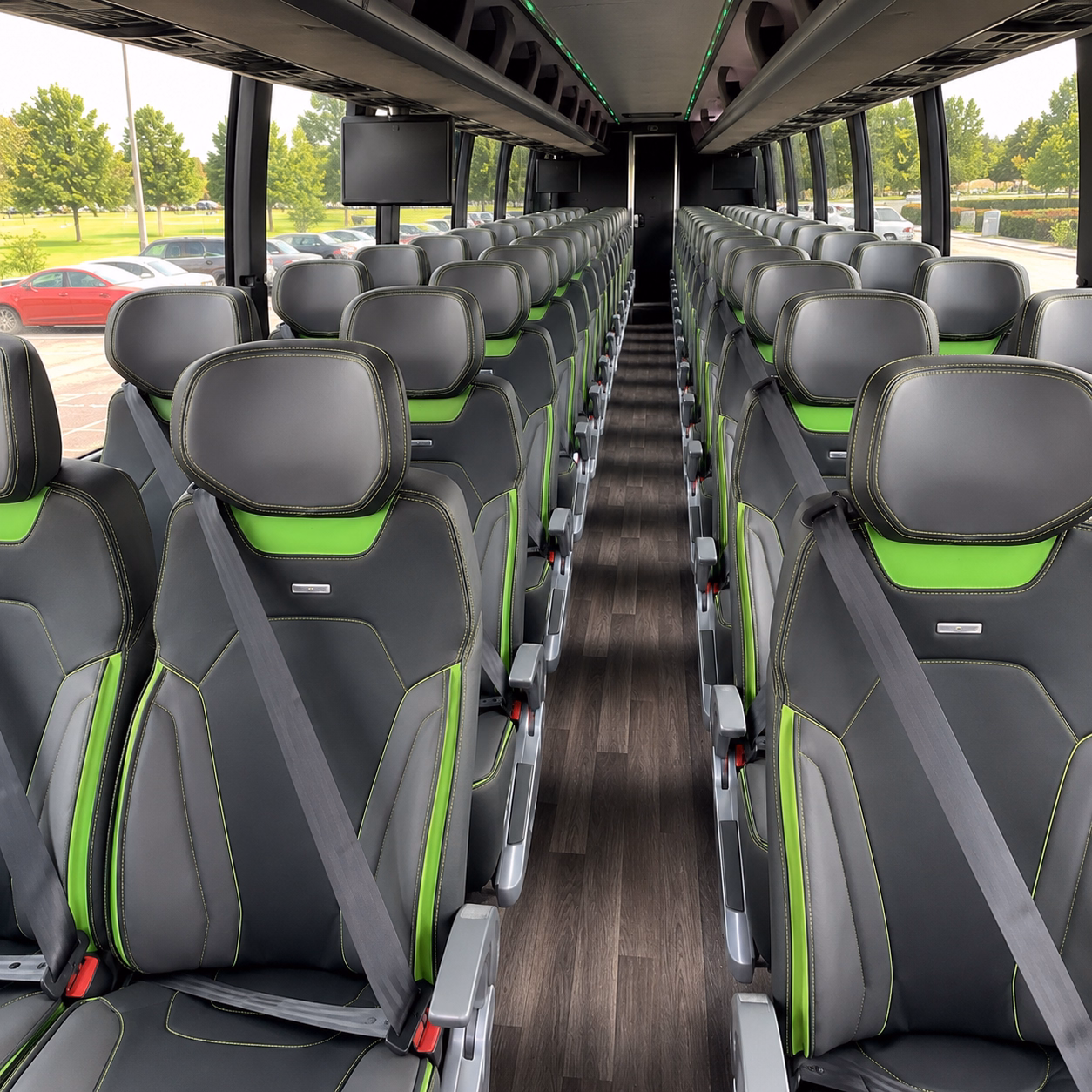 mobile bus rental service area