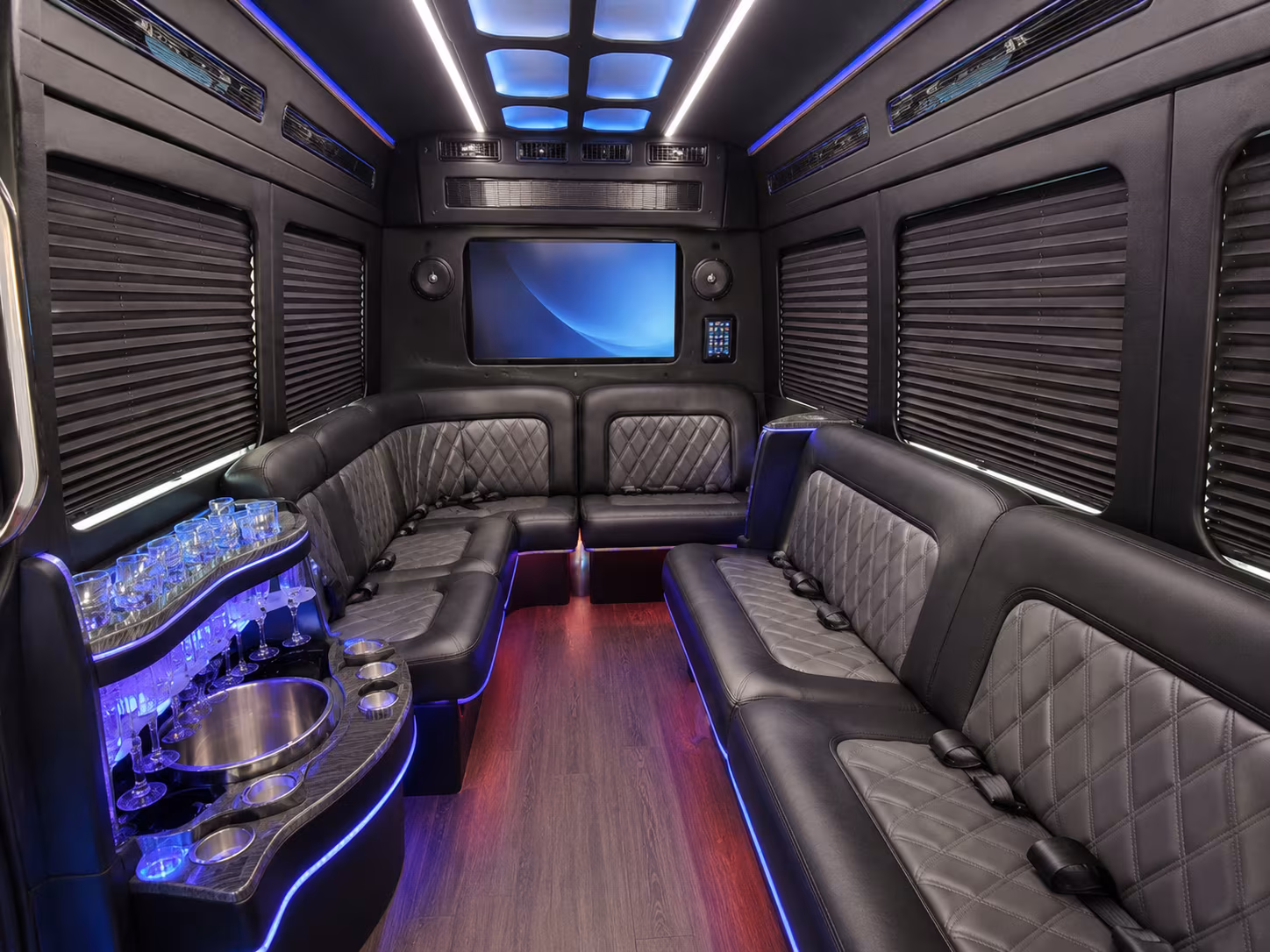 mobile party bus interior
