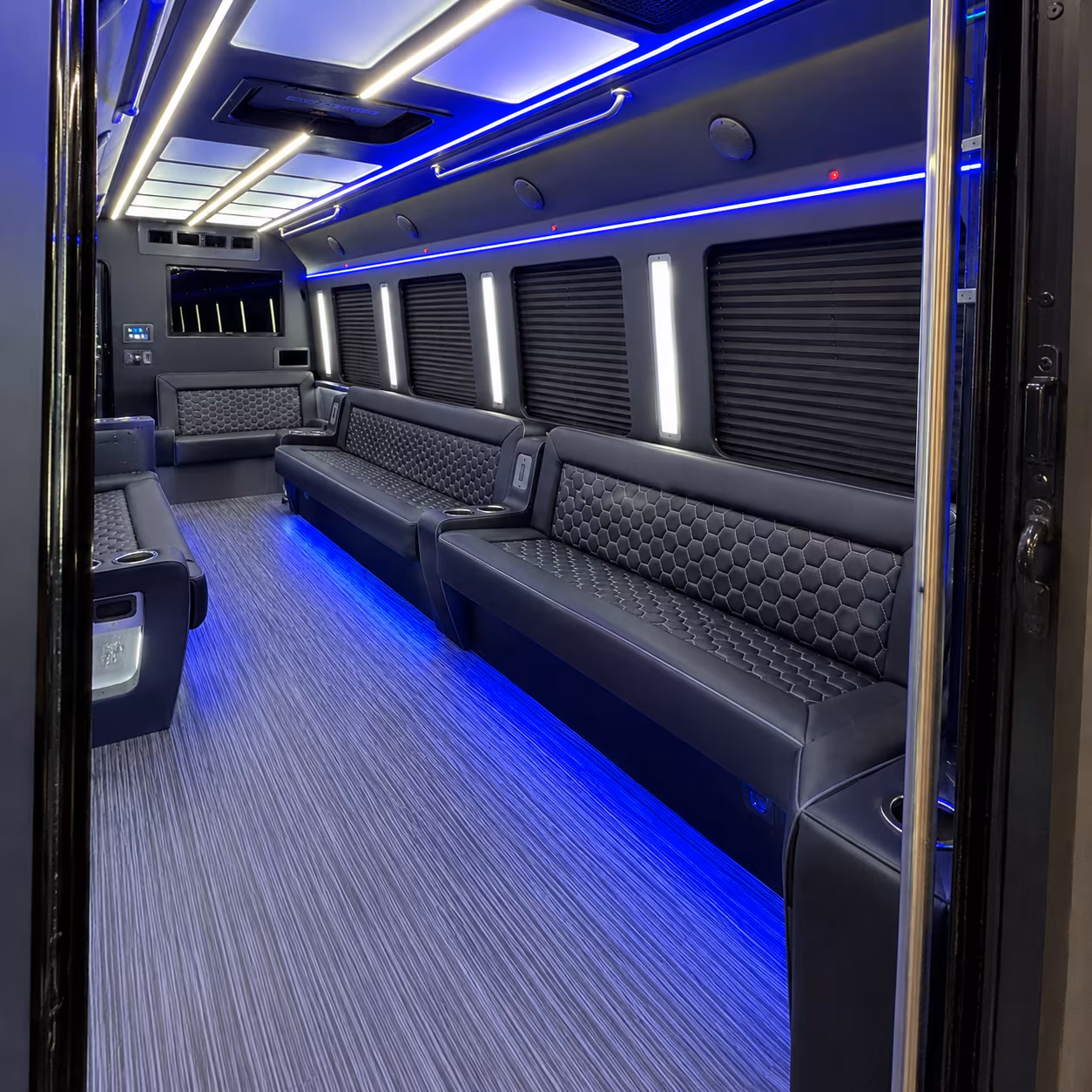 mobile party bus rentals inside
